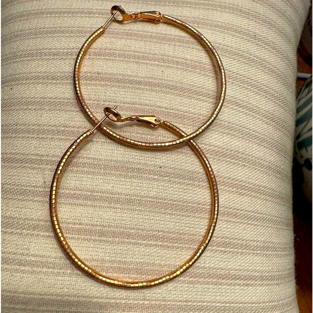 Rose Gold Hoop Earrings